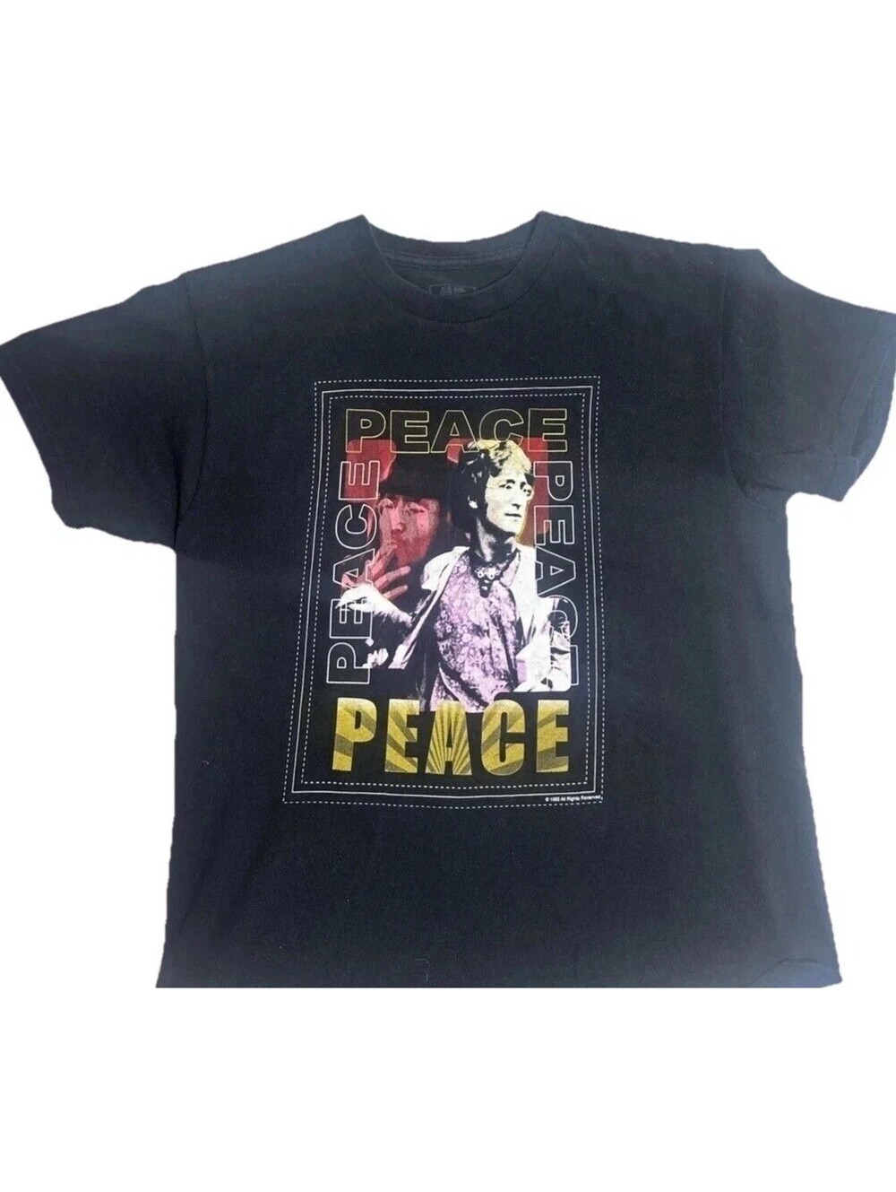 Vintage 1985 Mystic Marquee John Lennon Yoko Ono Peace T Shirt M Single Stitch